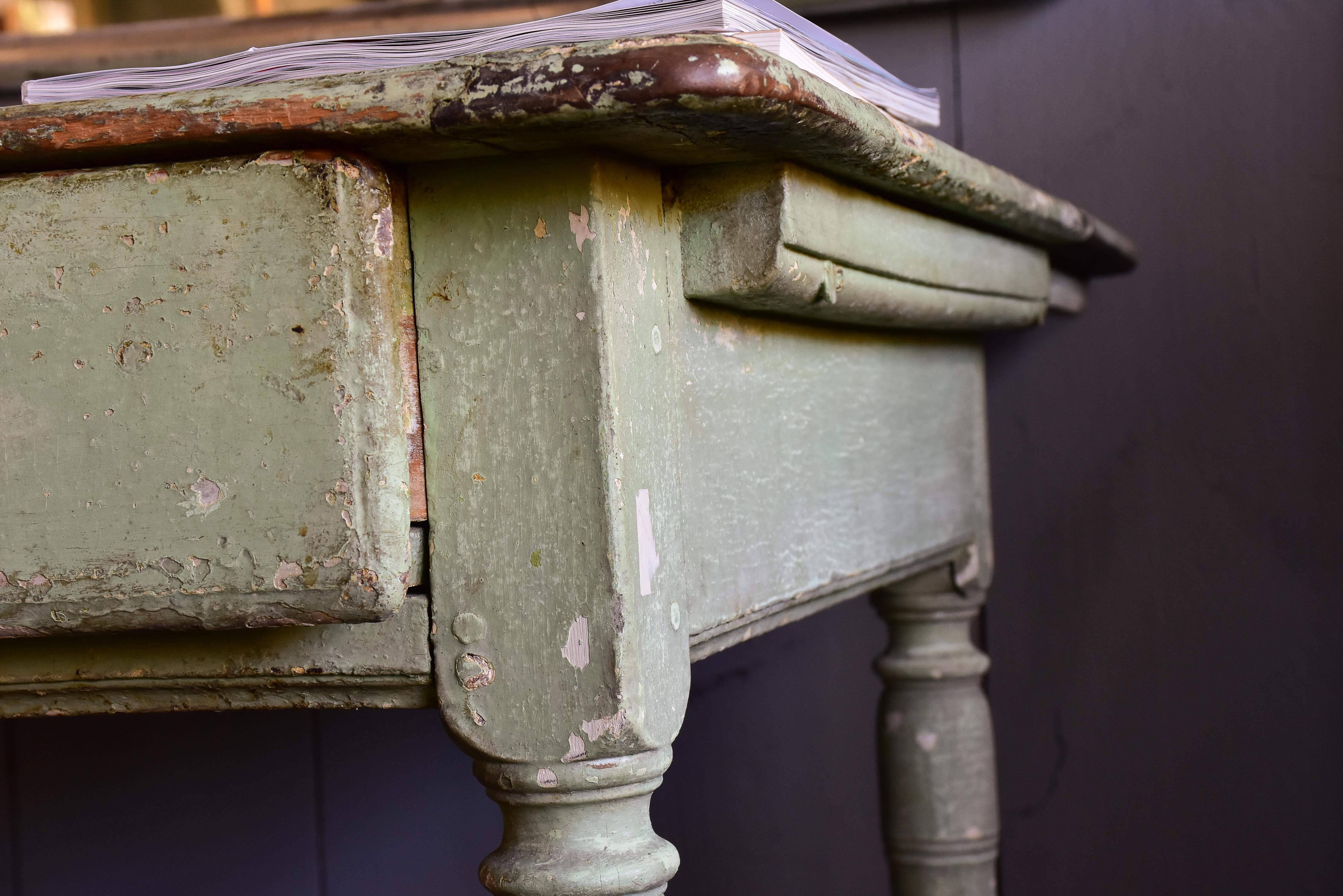 Rustic Italian square table from a servery