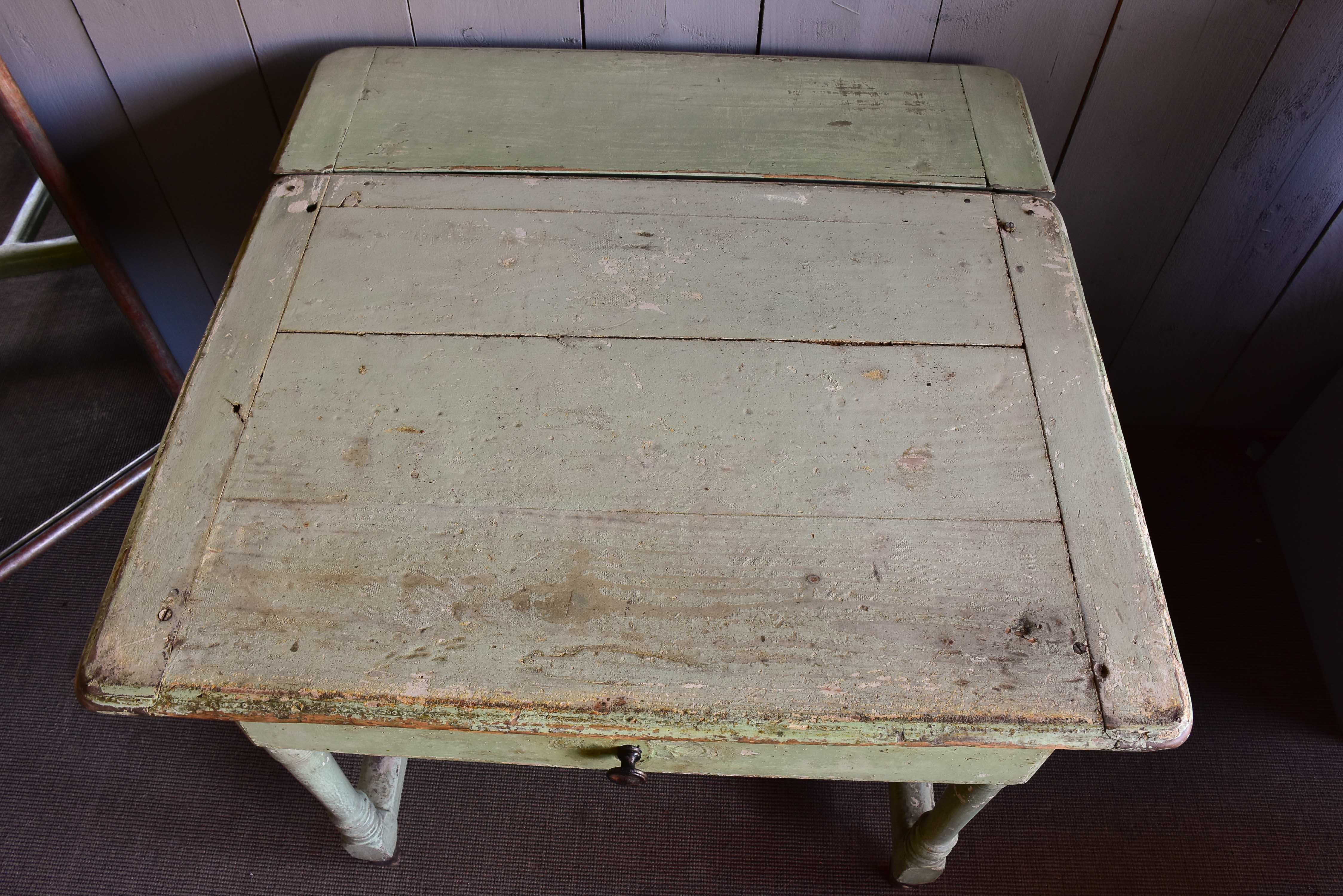 Rustic Italian square table from a servery