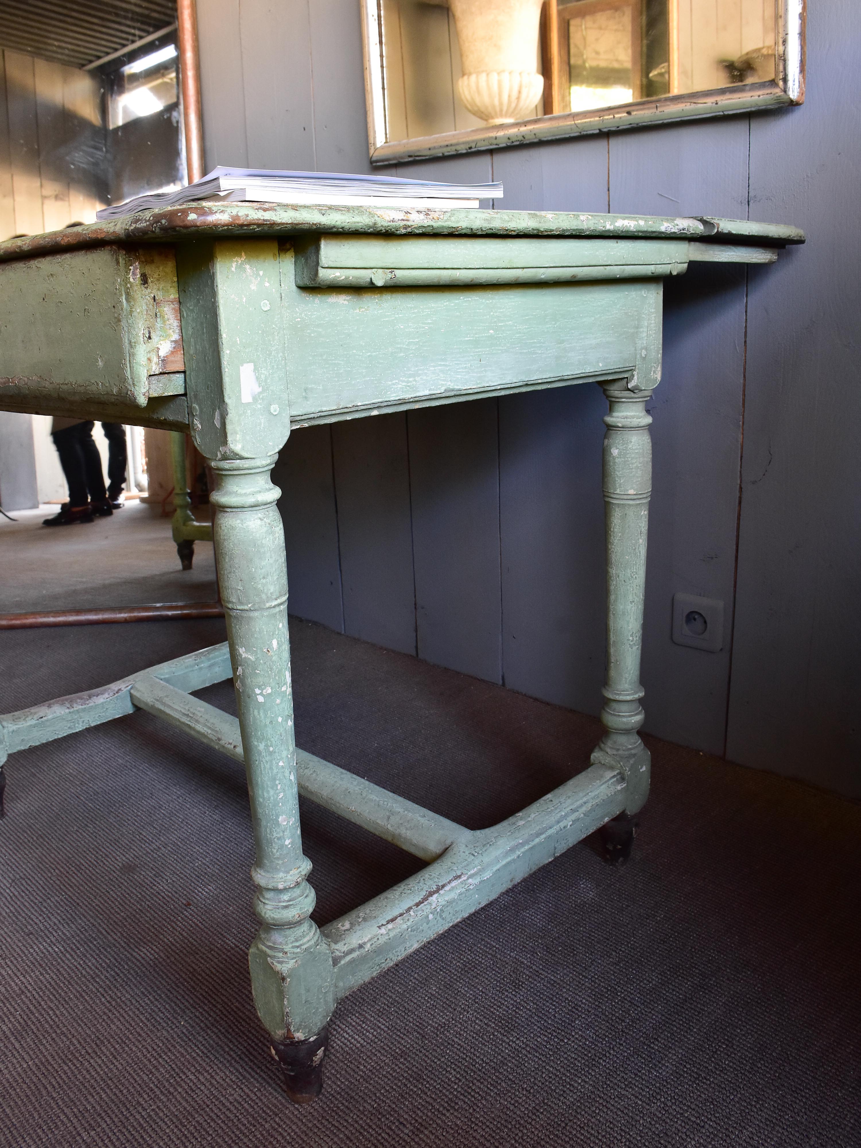 Rustic Italian square table from a servery