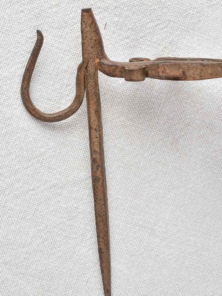 Bird and sanglier hooks - wrought iron 7"