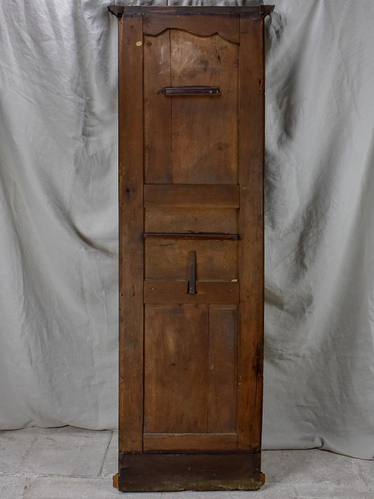 18th Century mounted copper basin on walnut panel