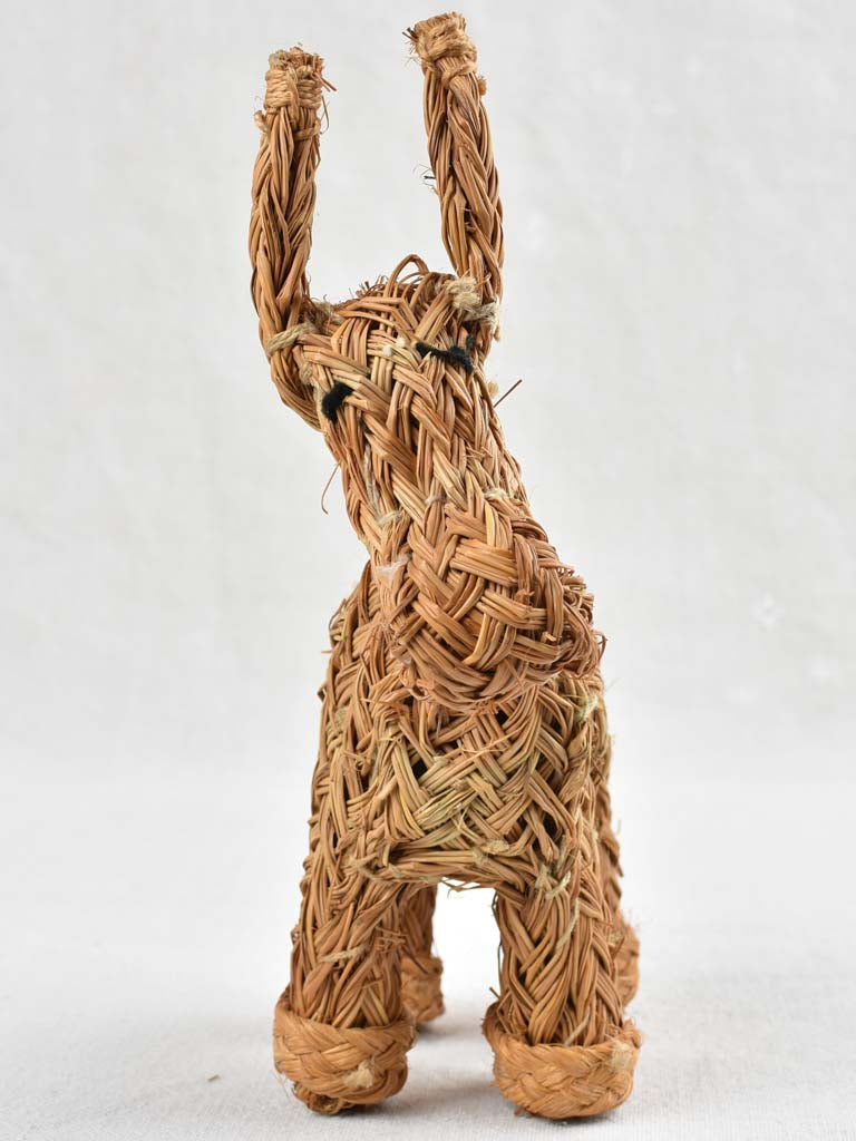 1950s Spanish-inspired straw donkey