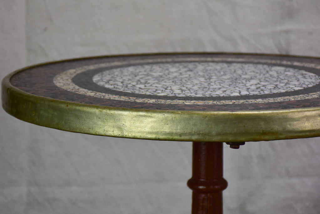 Early twentieth century mosaic bistro table