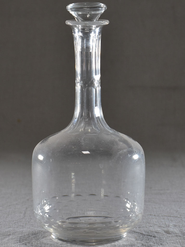 Vintage glass carafe with stopper