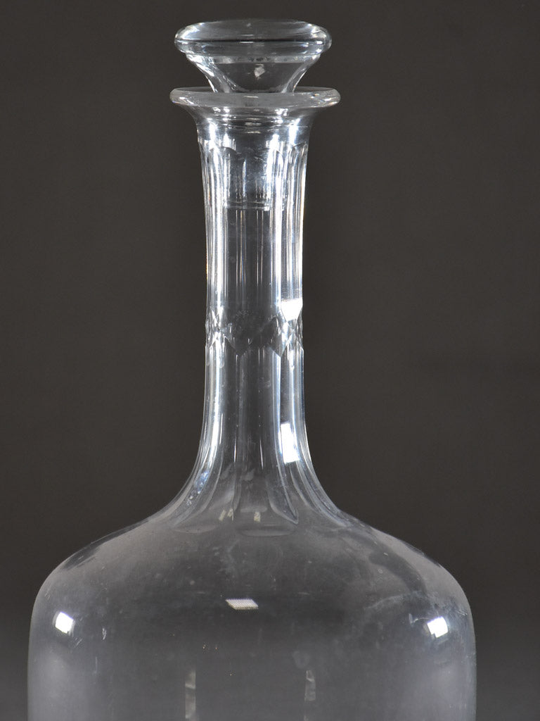 Vintage glass carafe with stopper