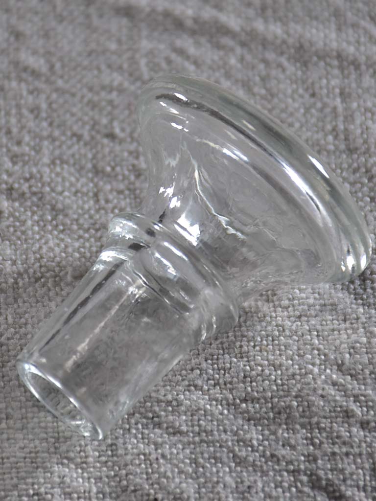 Vintage glass carafe with stopper