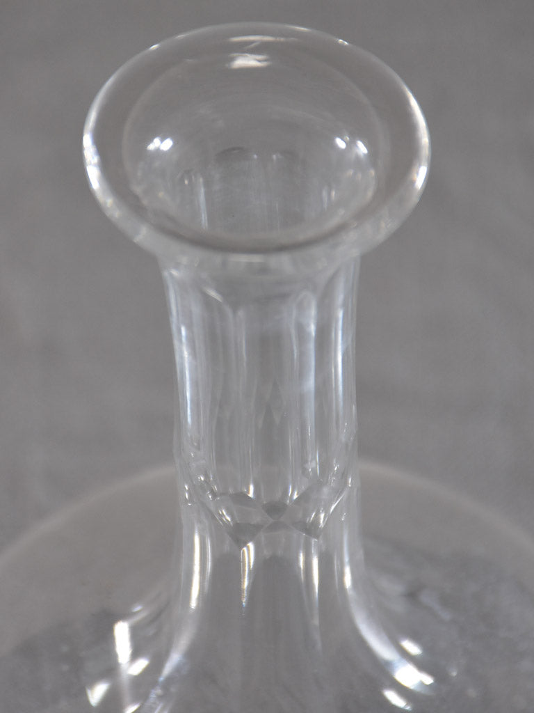 Vintage glass carafe with stopper