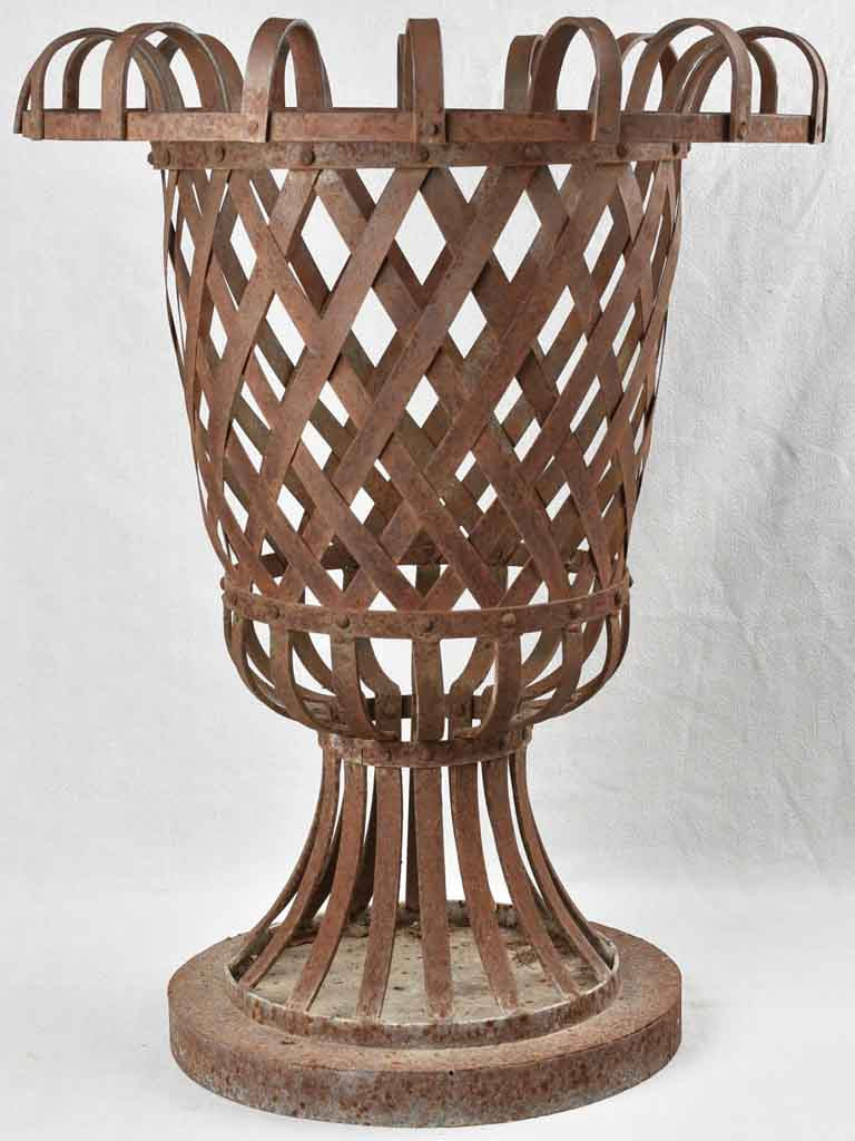 Classic Mid-Century Wrought Iron Jardiniere