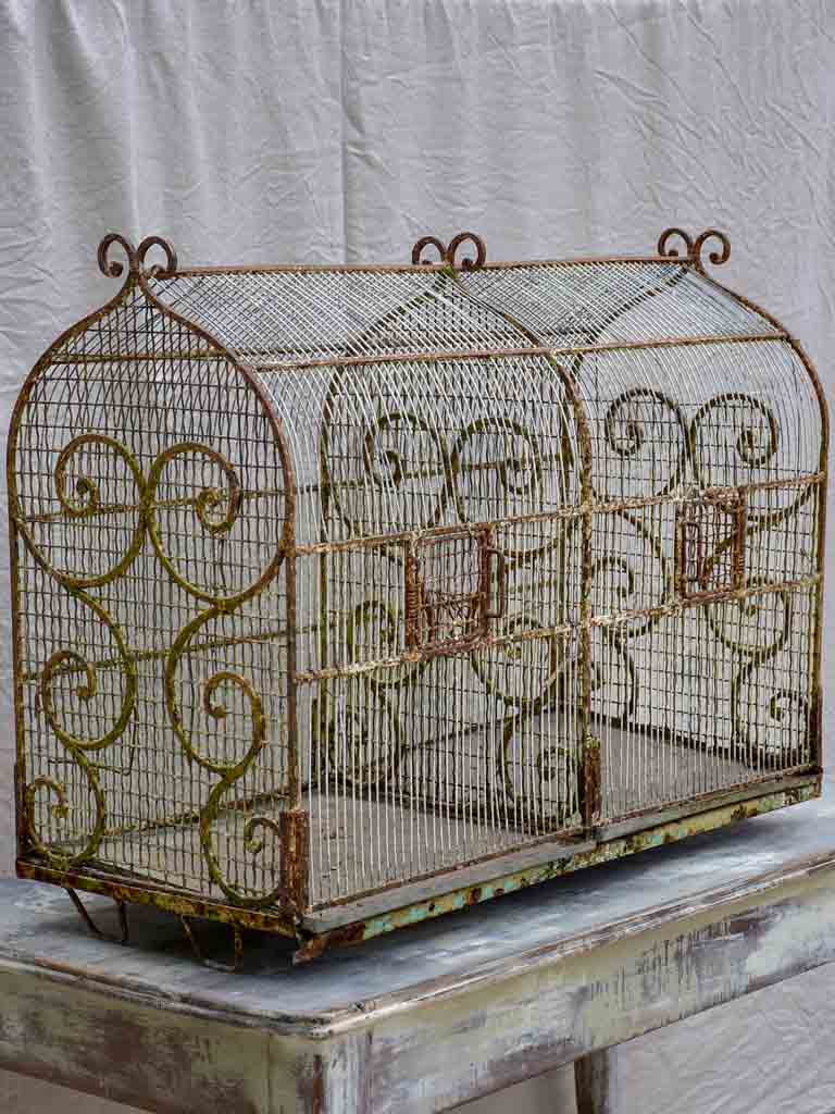 Very large antique French birdcage