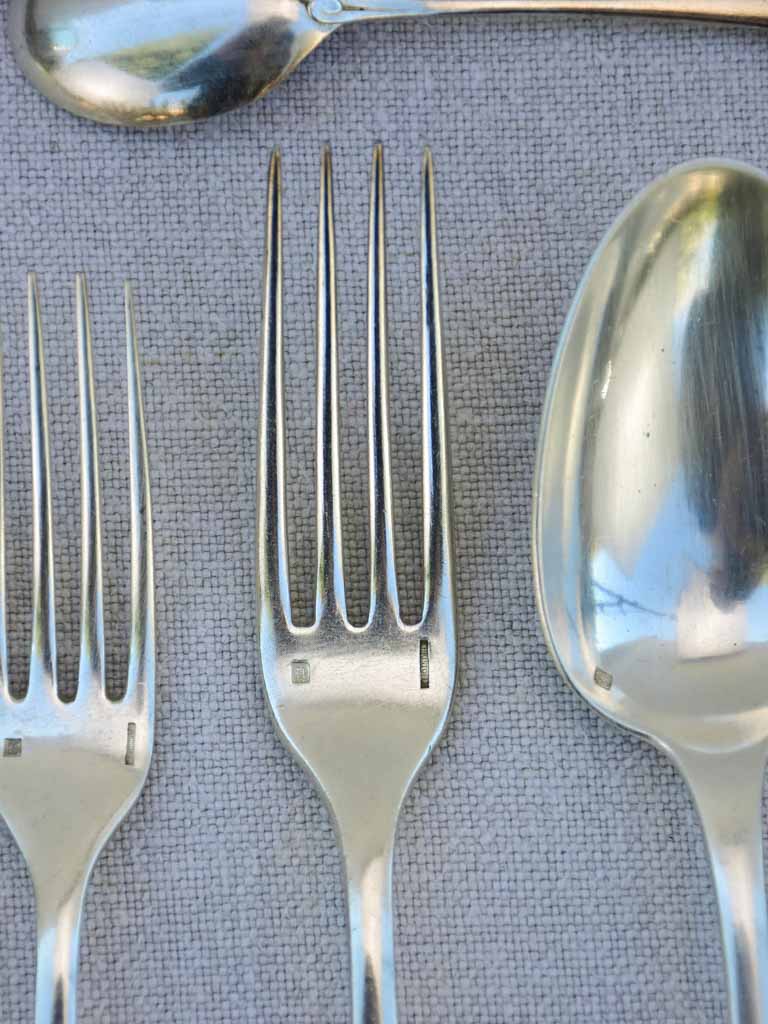 1920's Christofle silver plate cutlery set