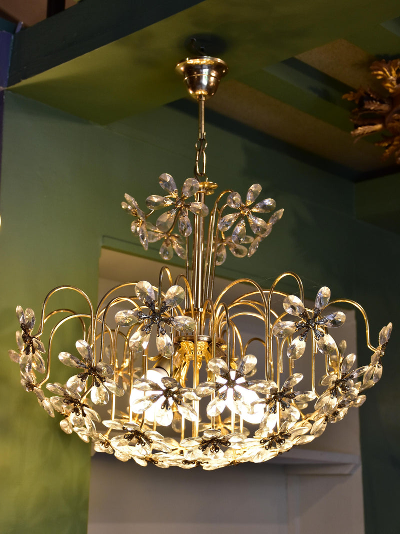 1970’s marguerite flower chandelier