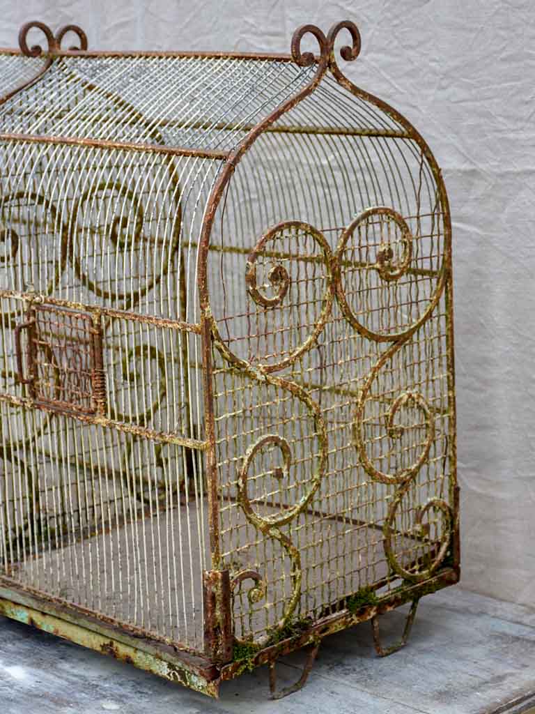 Very large antique French birdcage