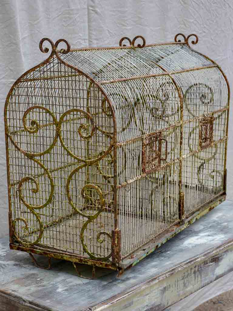 Very large antique French birdcage