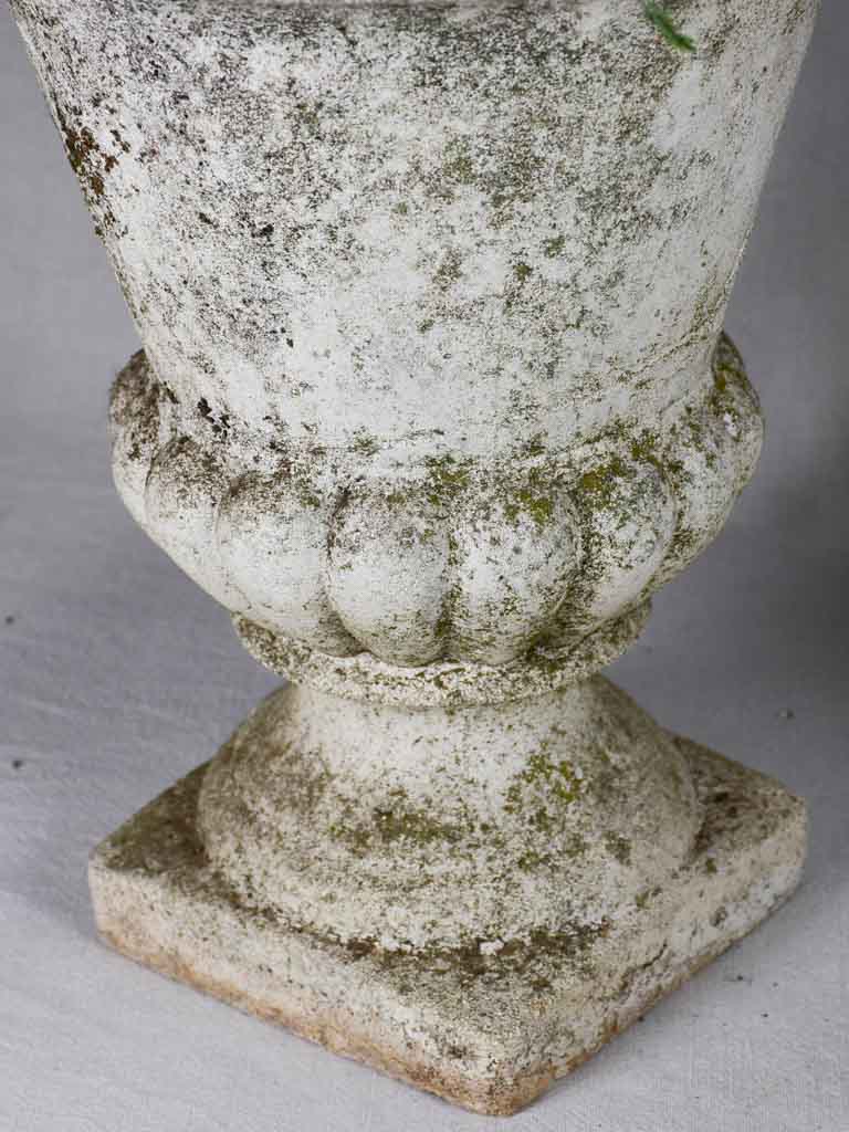 Pair of concrete garden planters - Medici form 16½"