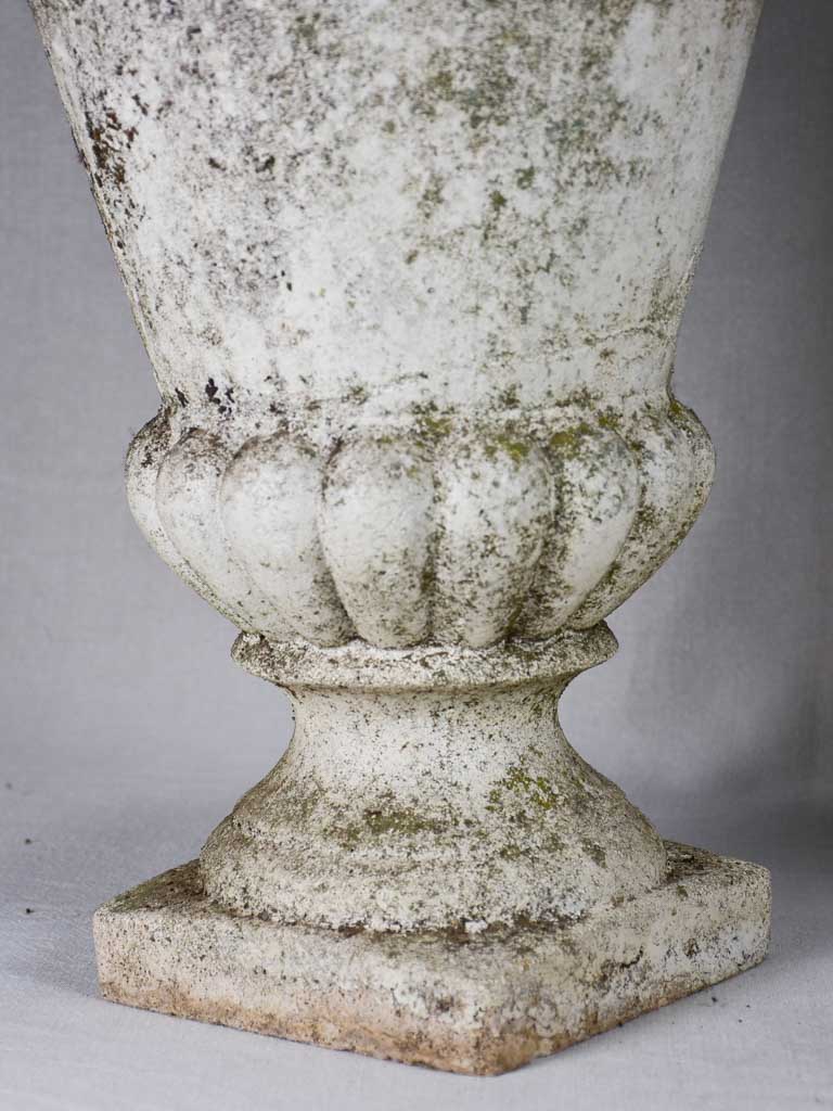 Pair of concrete garden planters - Medici form 16½"