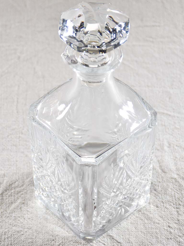 Mid century French whisky decanter with pineapple motif