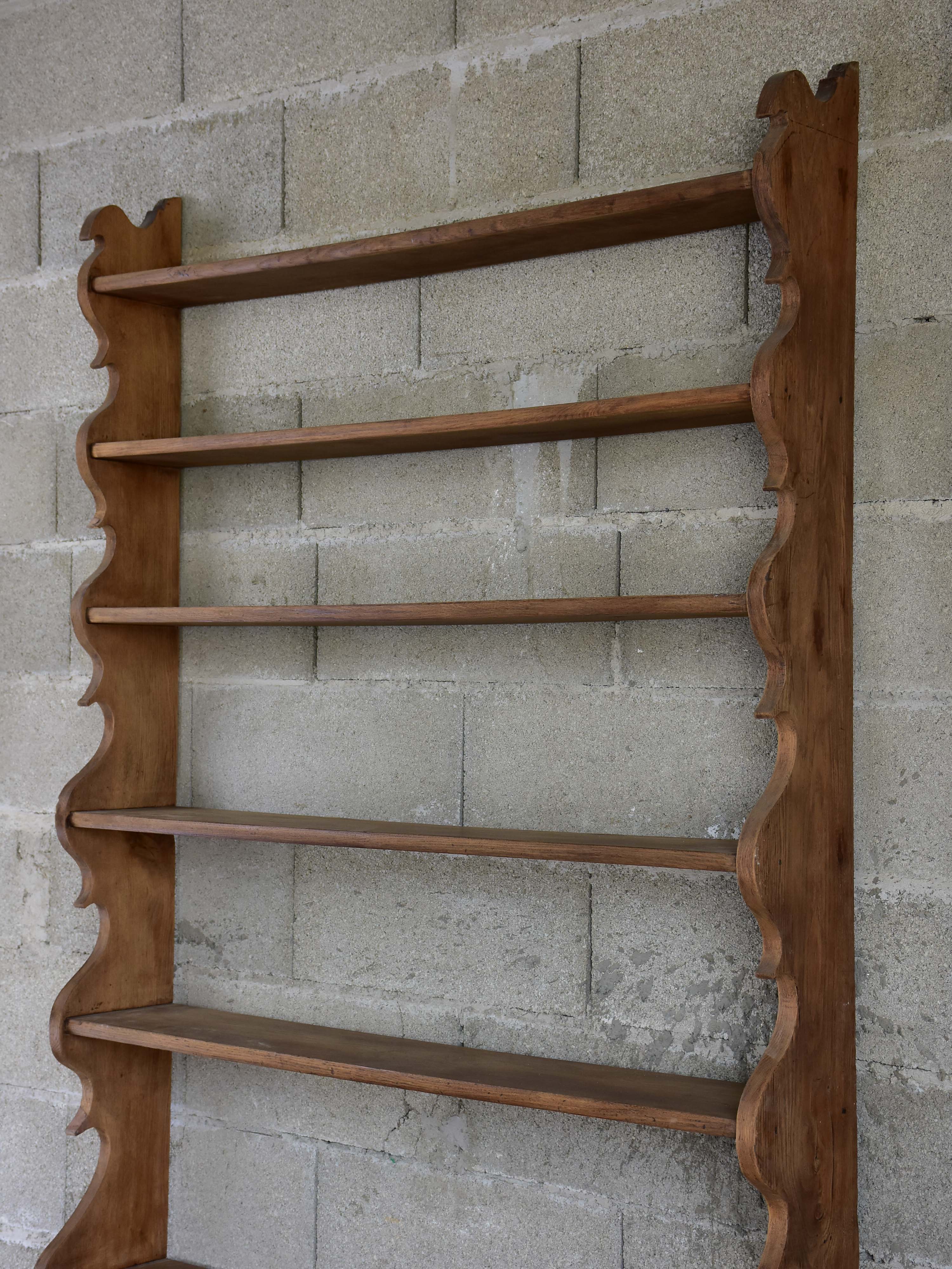 Antique French shelving unit - seven shelves