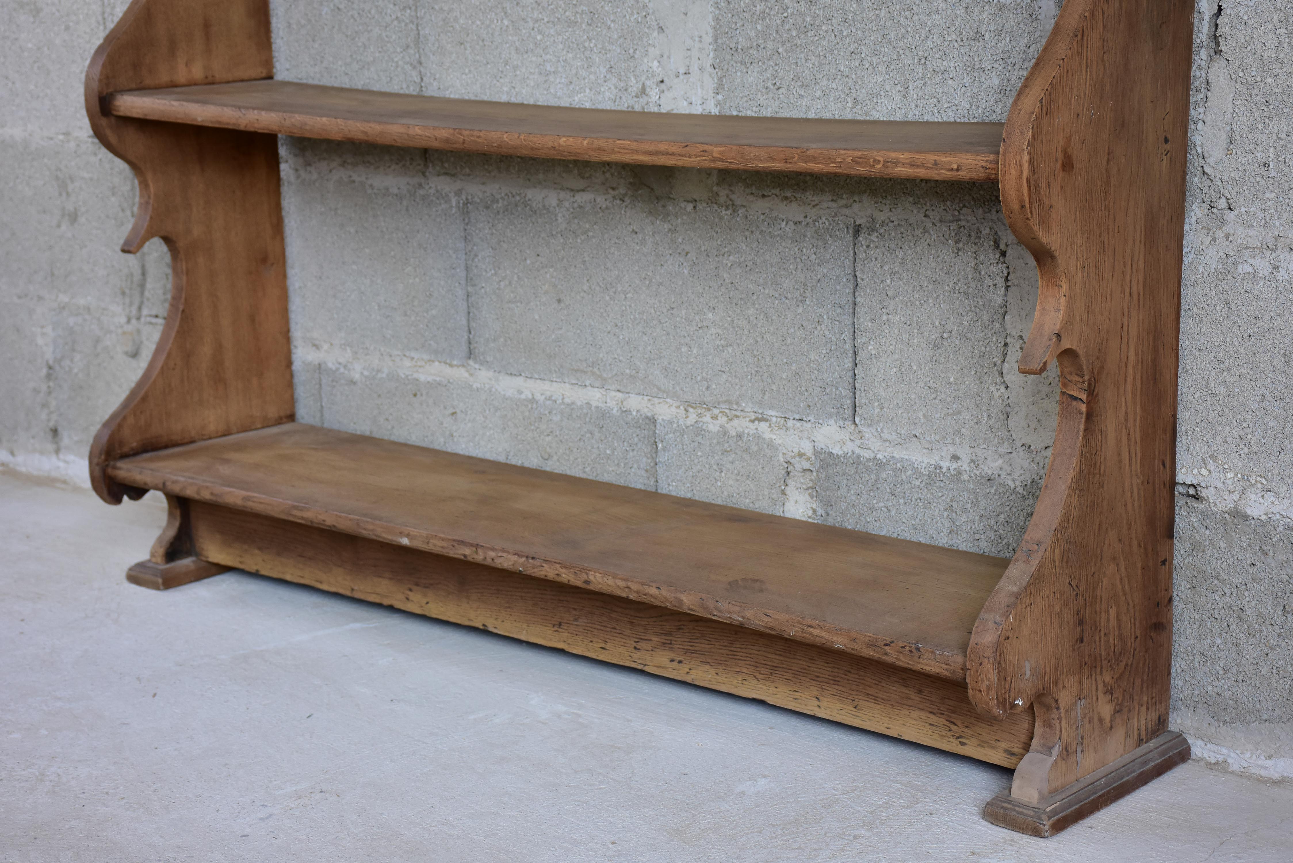 Antique French shelving unit - seven shelves