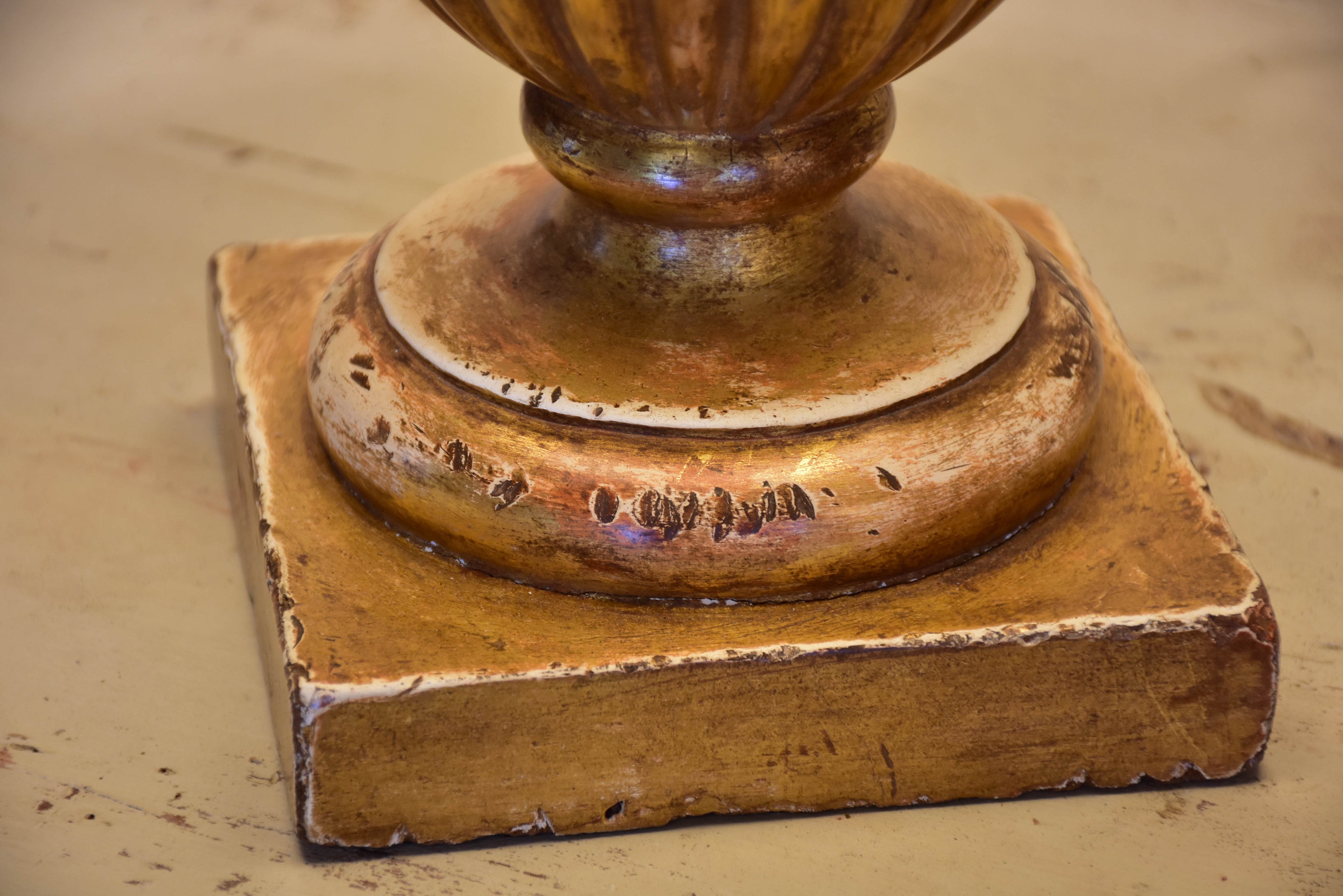 19th century French giltwood lamp