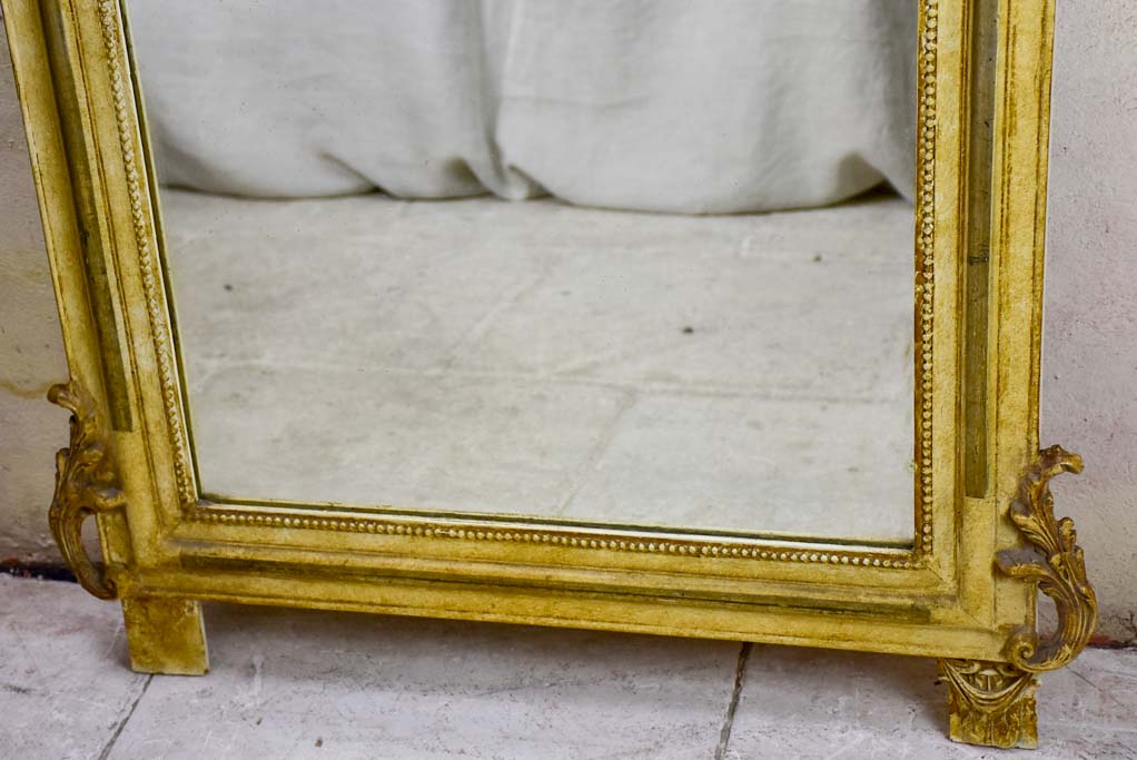 Napoleon III mirror with cherubs 30¼" x 61½"