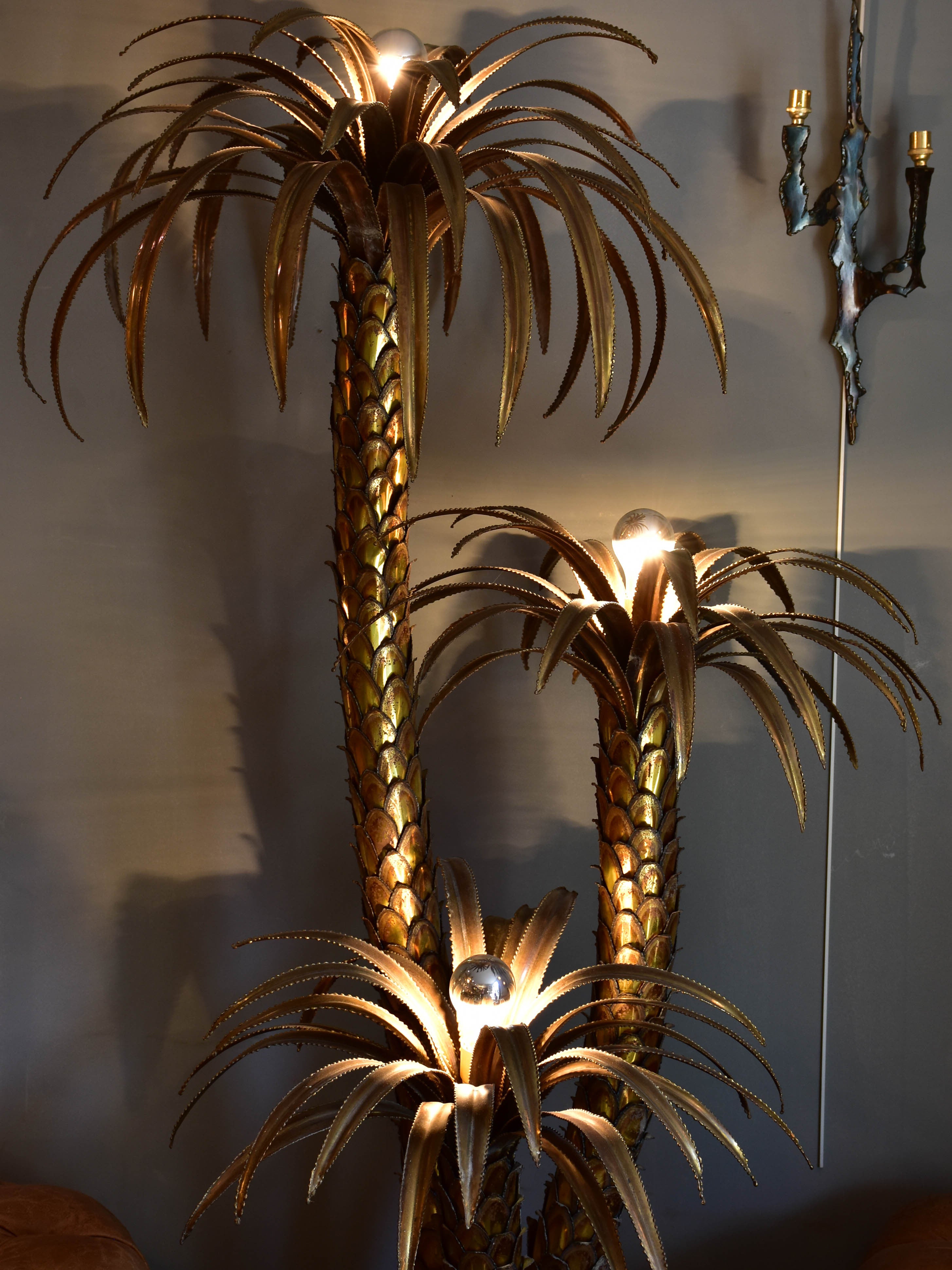 Maison Jansen palm tree floor light – 1970’s