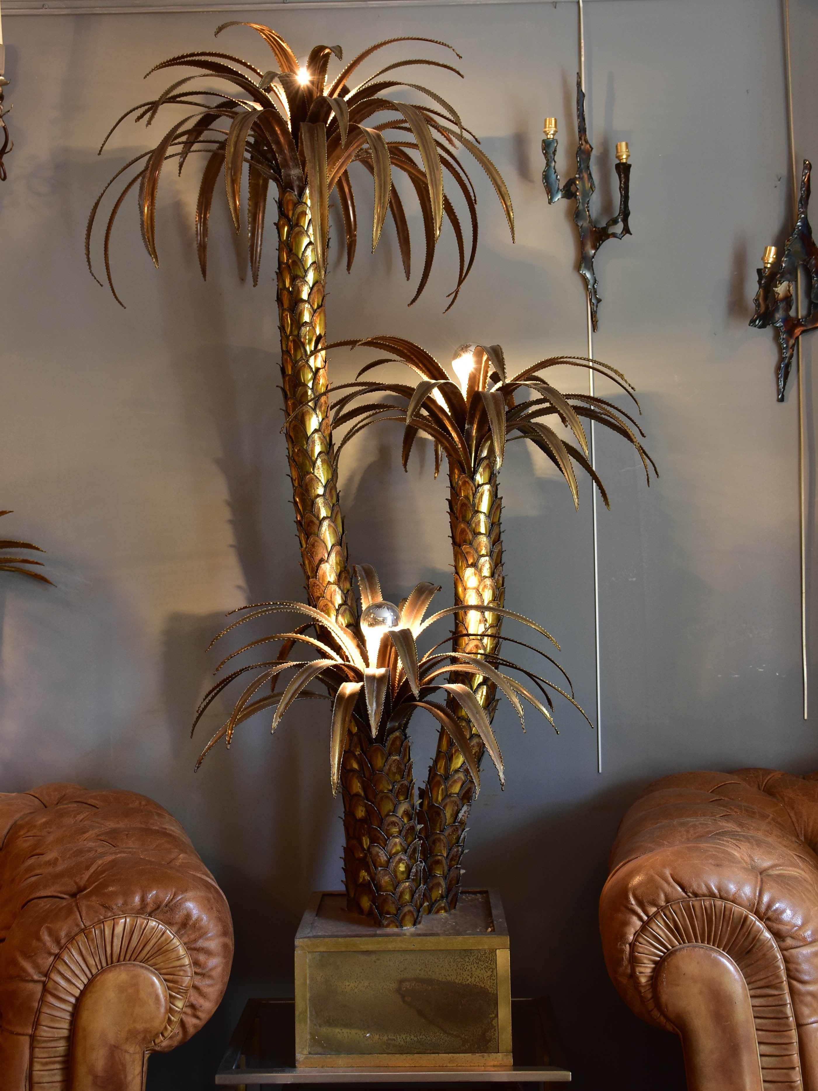 Maison Jansen palm tree floor light – 1970’s