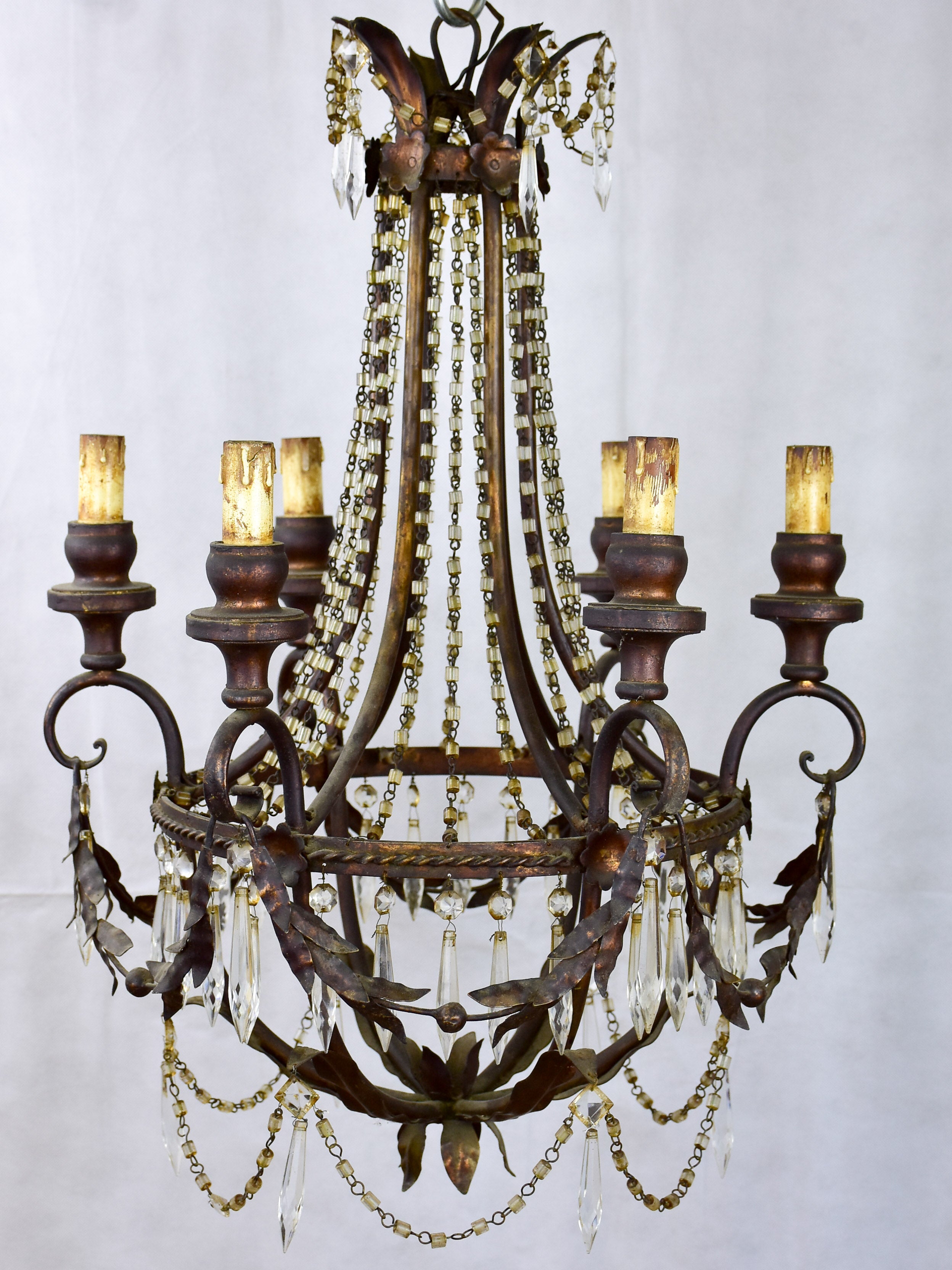 Vintage Italian Chandelier with six lights