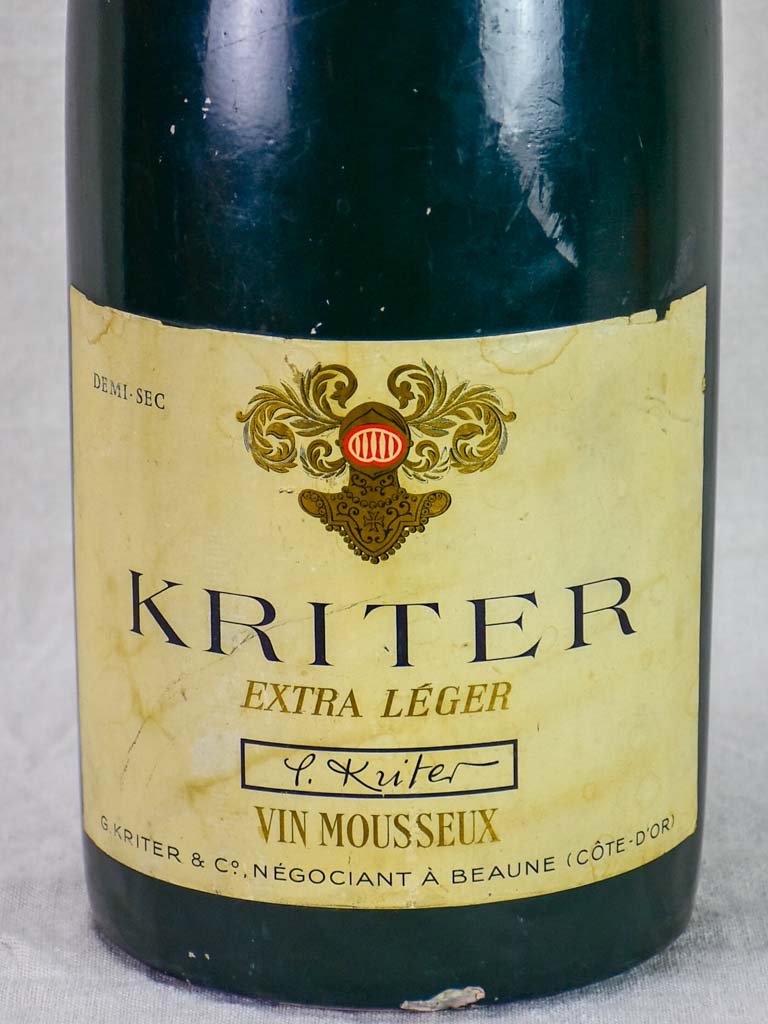 1950's faux champagne advertisement bottle - Kritter 25½"