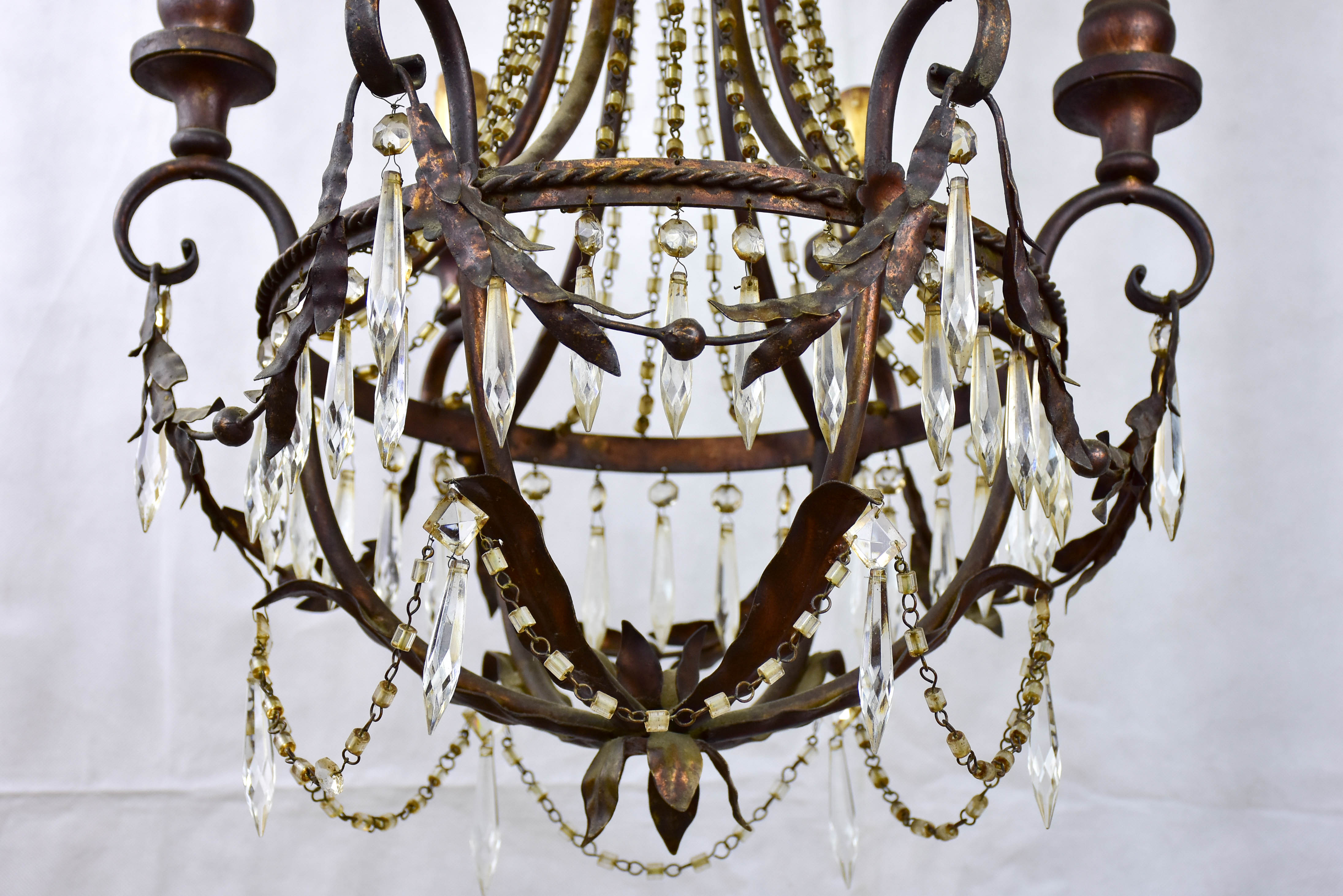 Vintage Italian Chandelier with six lights