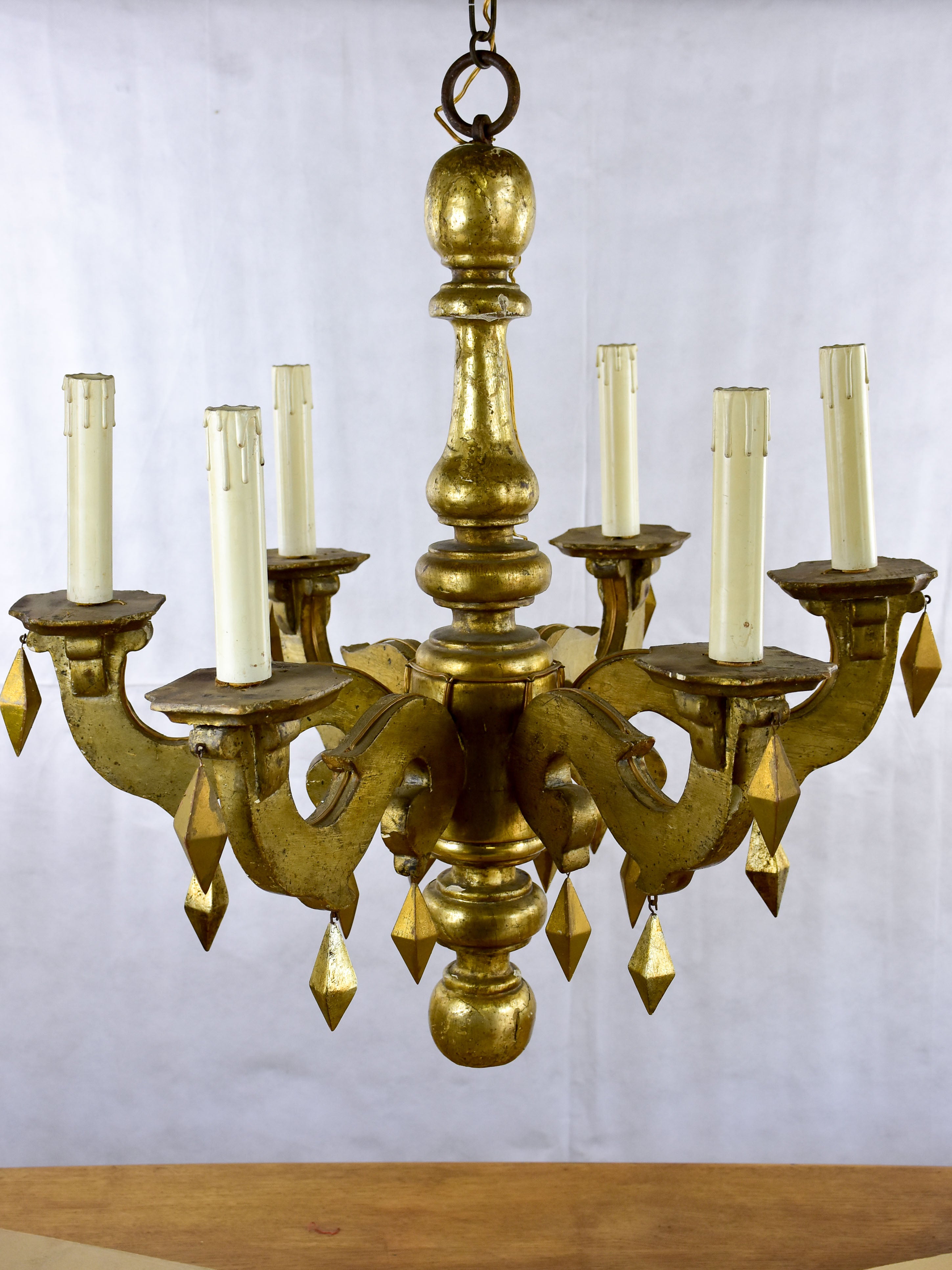 18th Century Italian chandelier - gold finish