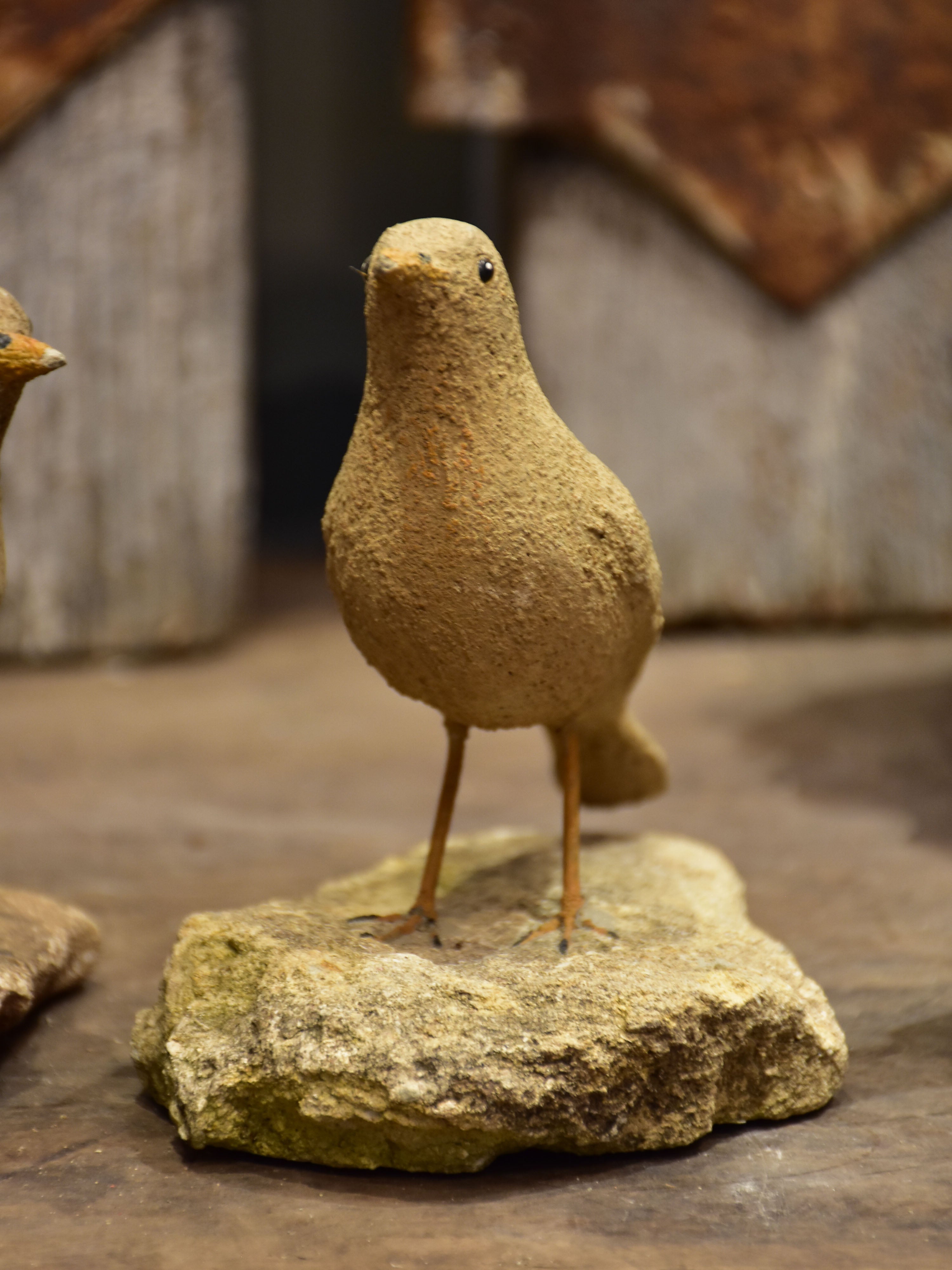 Four French artisan birds