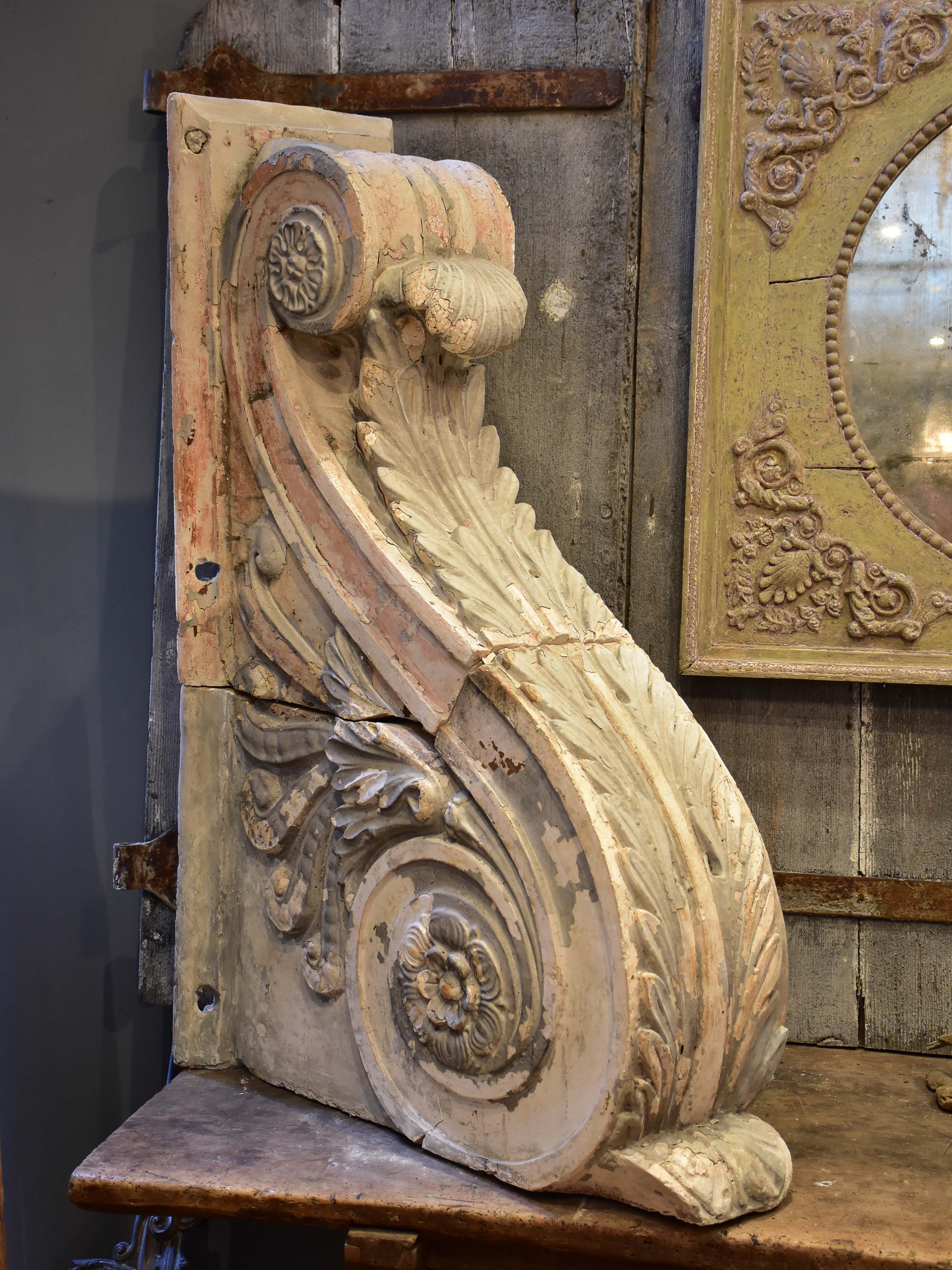 Two large French corbels from the late 18th century