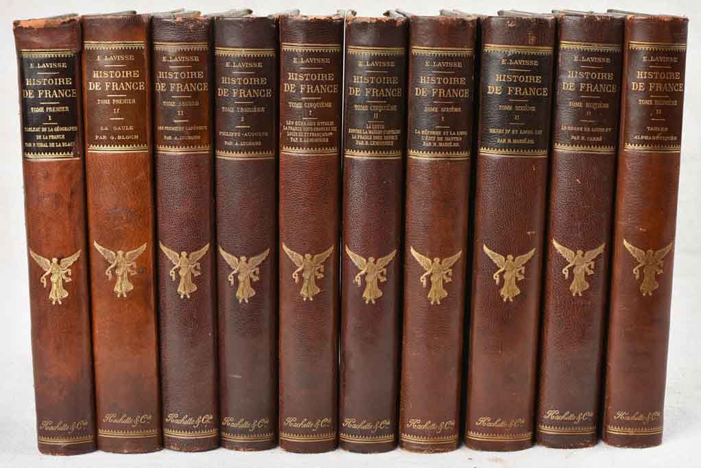 Brown Leather-Bound Histoire De France