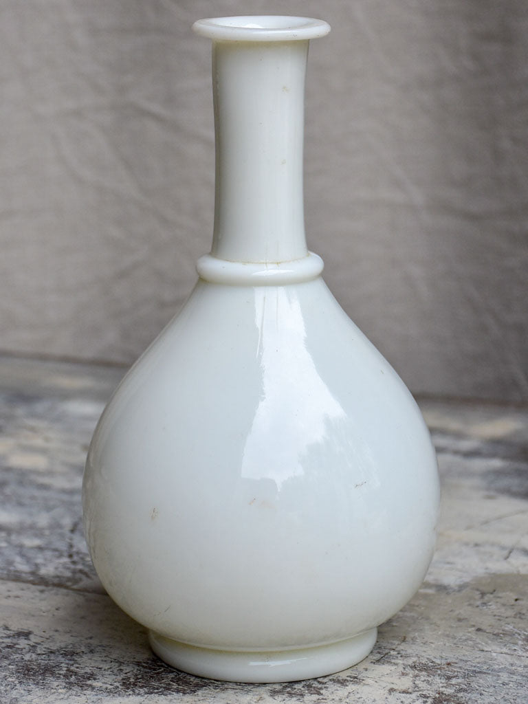 Antique French milk glass vase