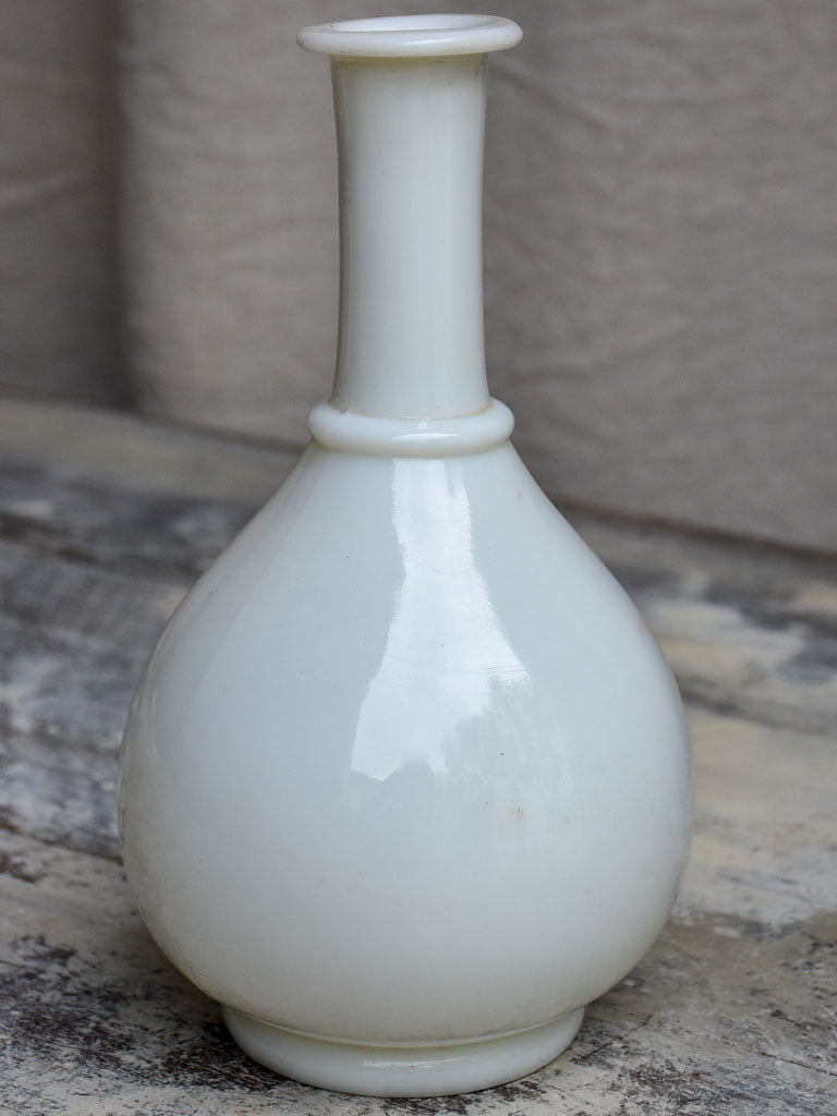 Antique French milk glass vase