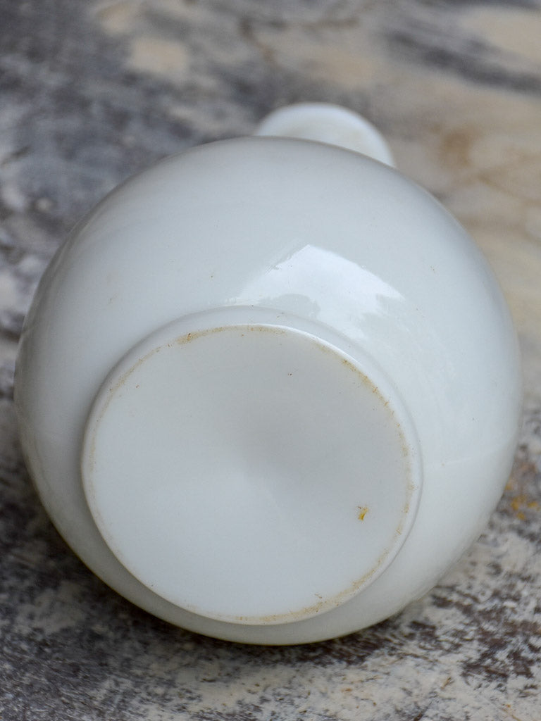 Antique French milk glass vase