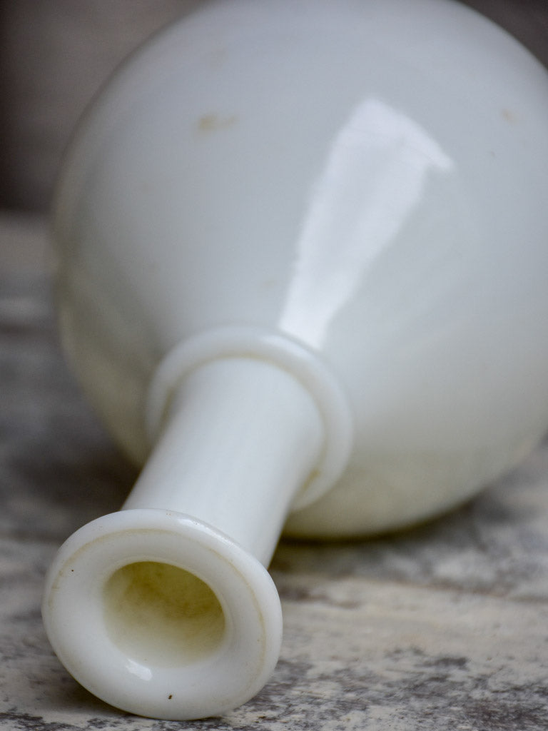 Antique French milk glass vase