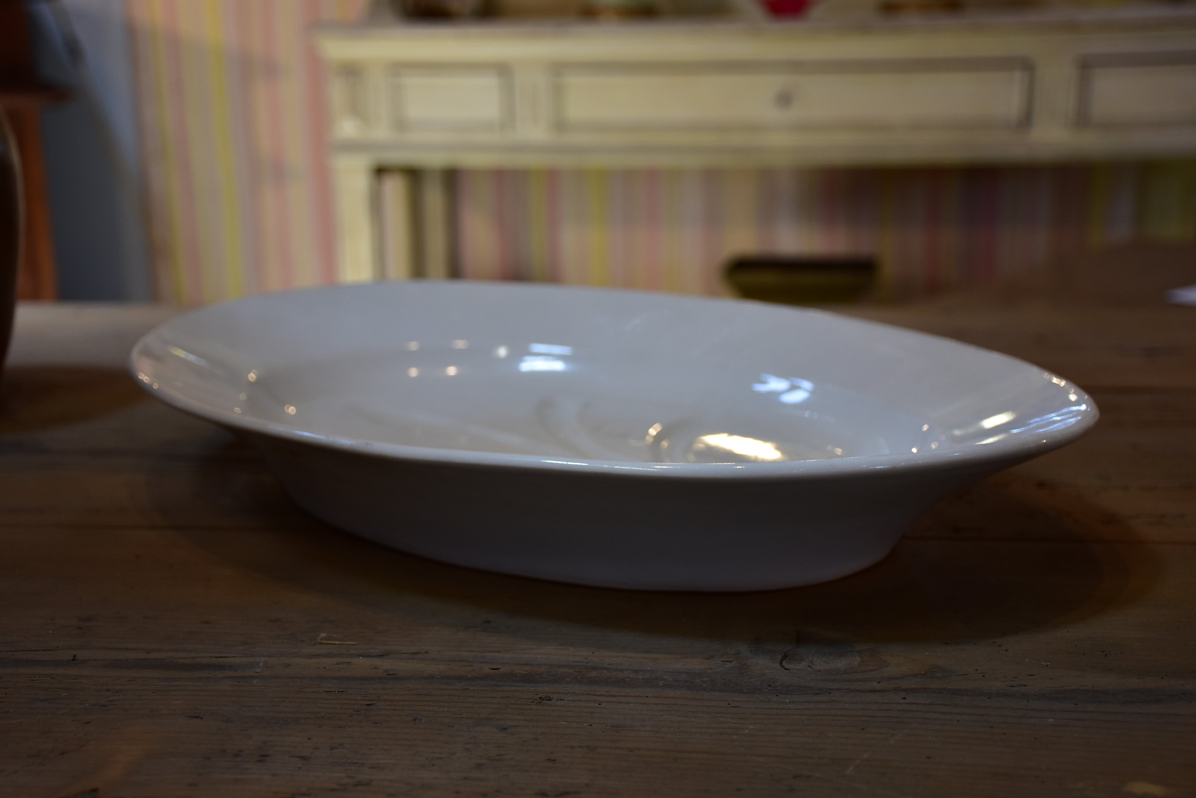 19th century French earthenware platter – oval