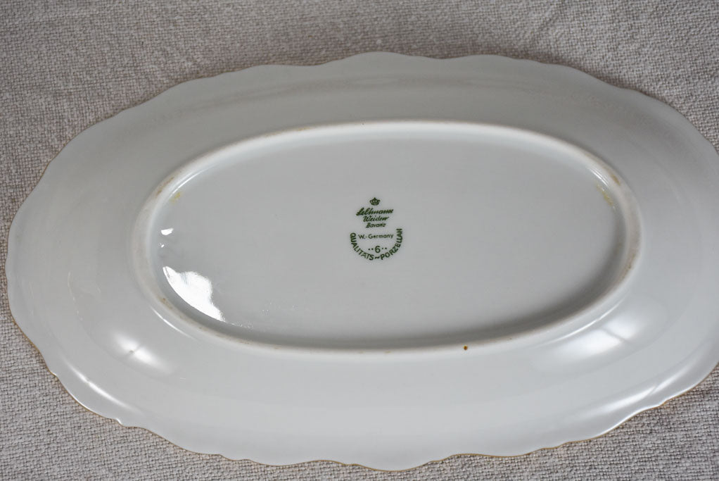 Elegant gold trimmed porcelain dinner service