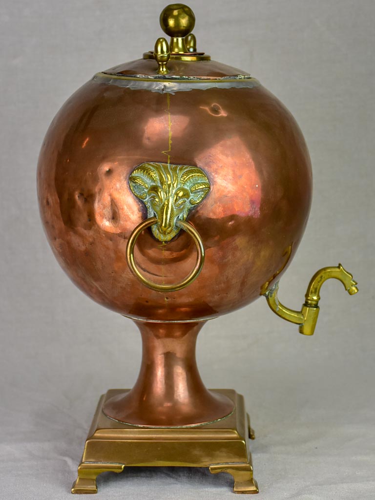 19th Century French copper water fountain