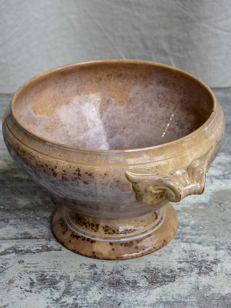 Antique French Sarreguemines soup tureen