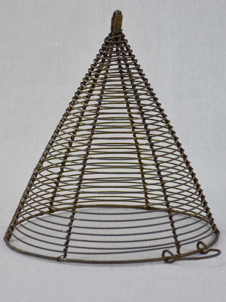 Two early 20th Century French wire cooking accessories - rack & sieve