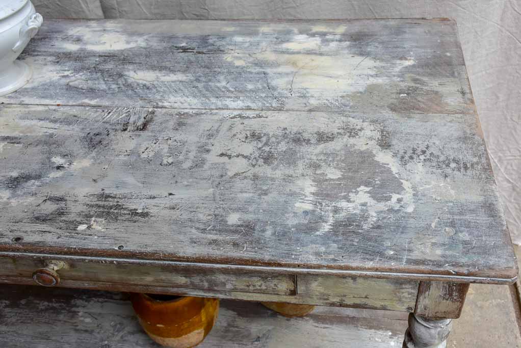 Antique French drapers table 26 ¾" x 31 ½"