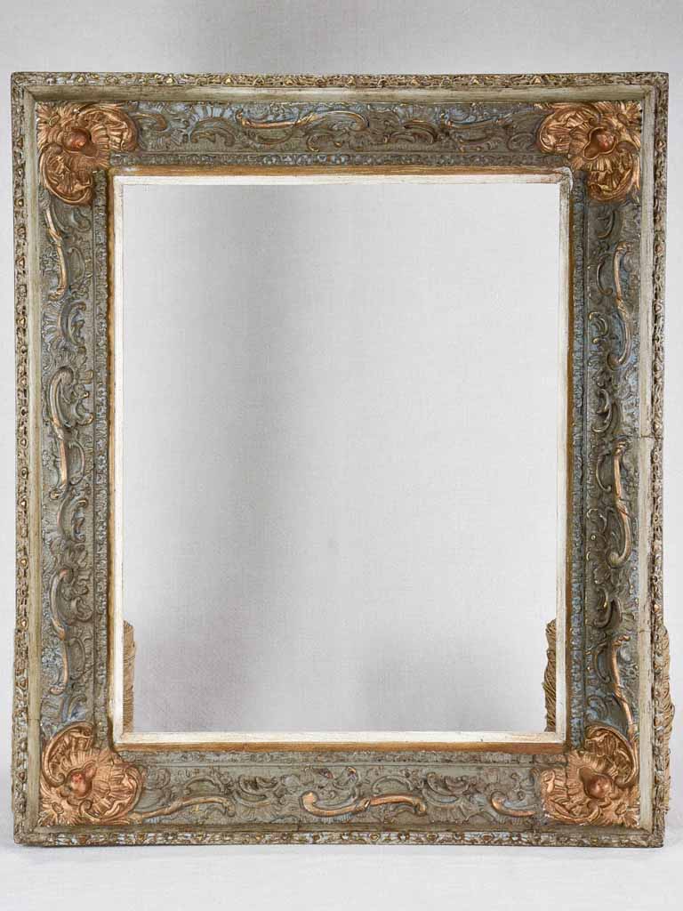 Frame, sage and gold patina 14¼" x  17¾" inside