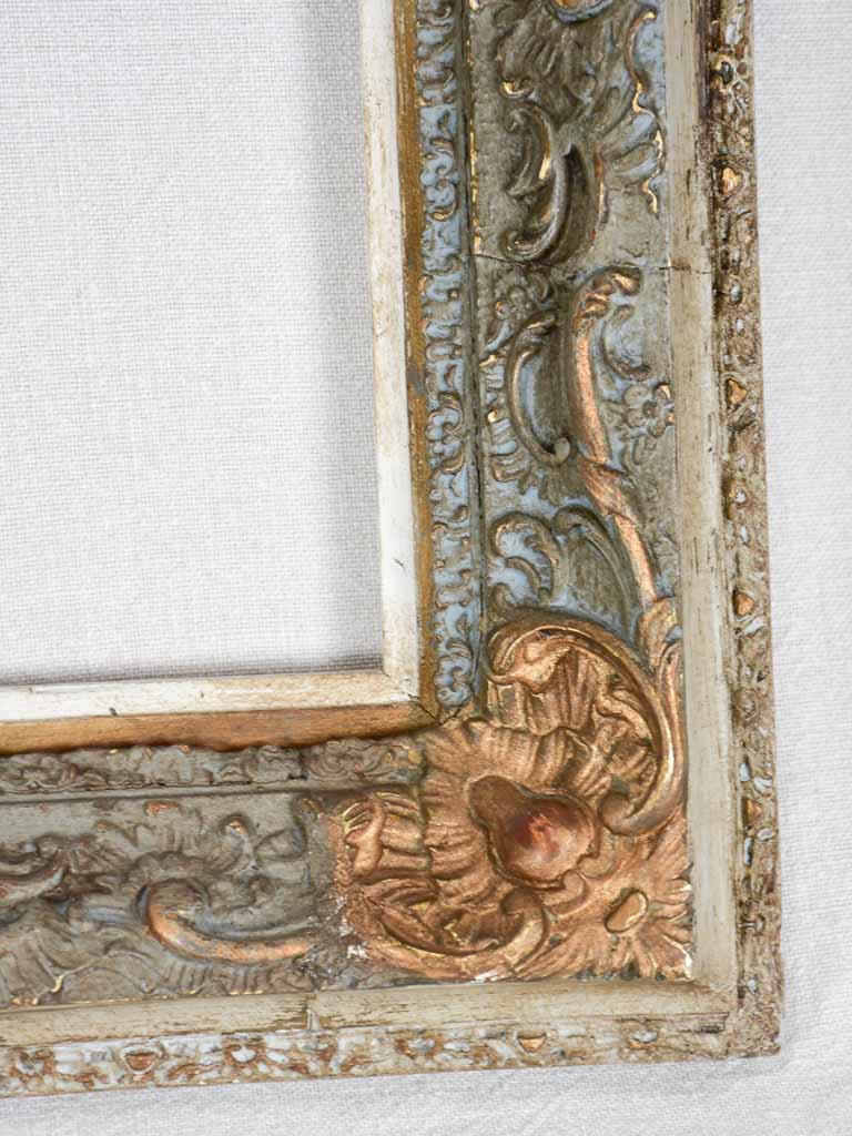 Frame, sage and gold patina 14¼" x  17¾" inside