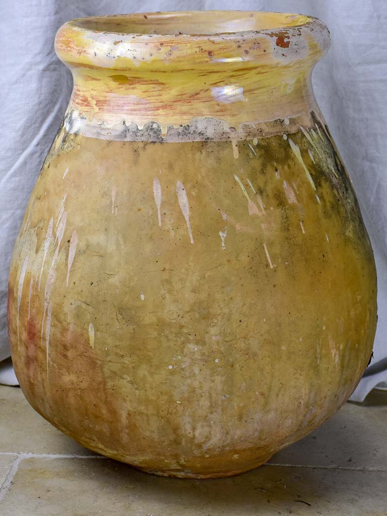 19th Century French olive jar from Biot