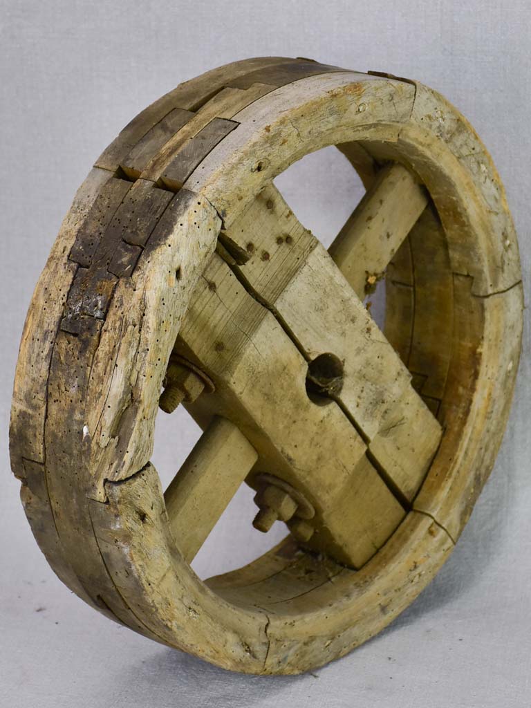 Reserved for AB Collection of 5 rustic wooden agricultural machinery elements - 19th century 10¾" - 19¾"