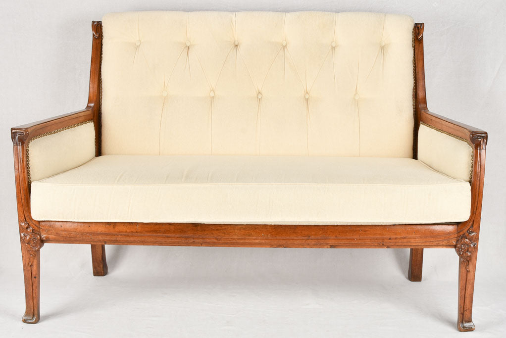 Aged Art Nouveau Sofa