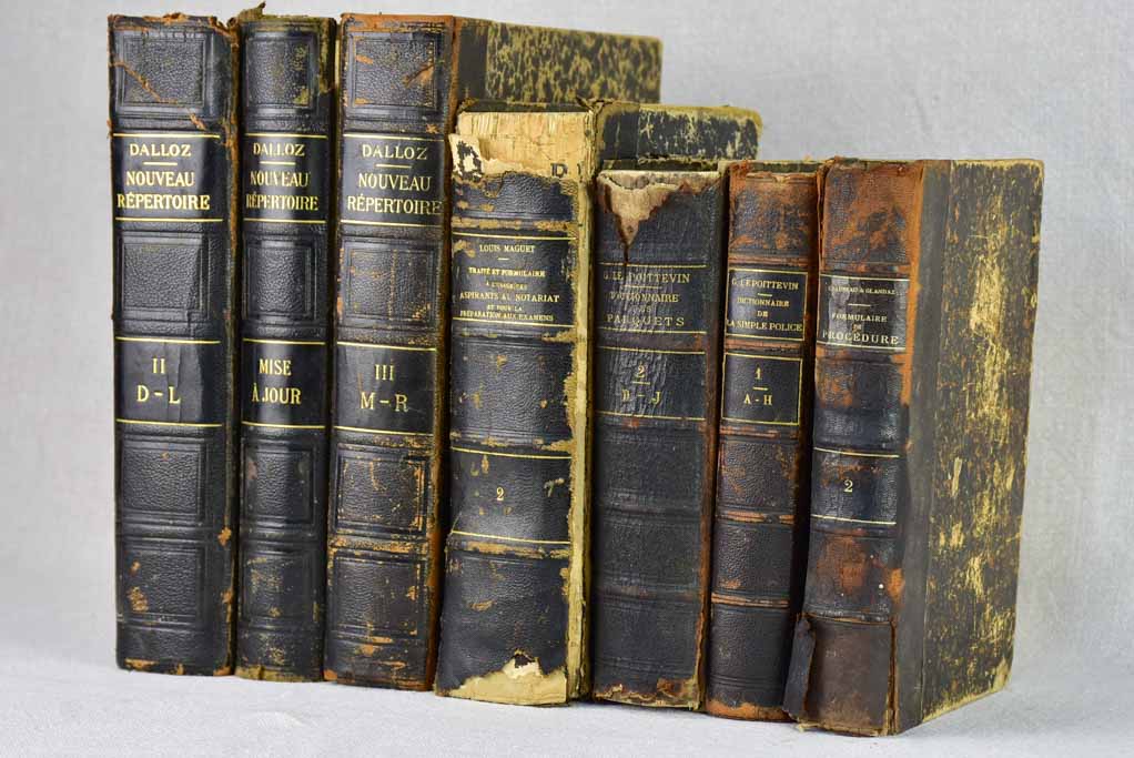 Collection of 7 French books from the early - mid-20th century