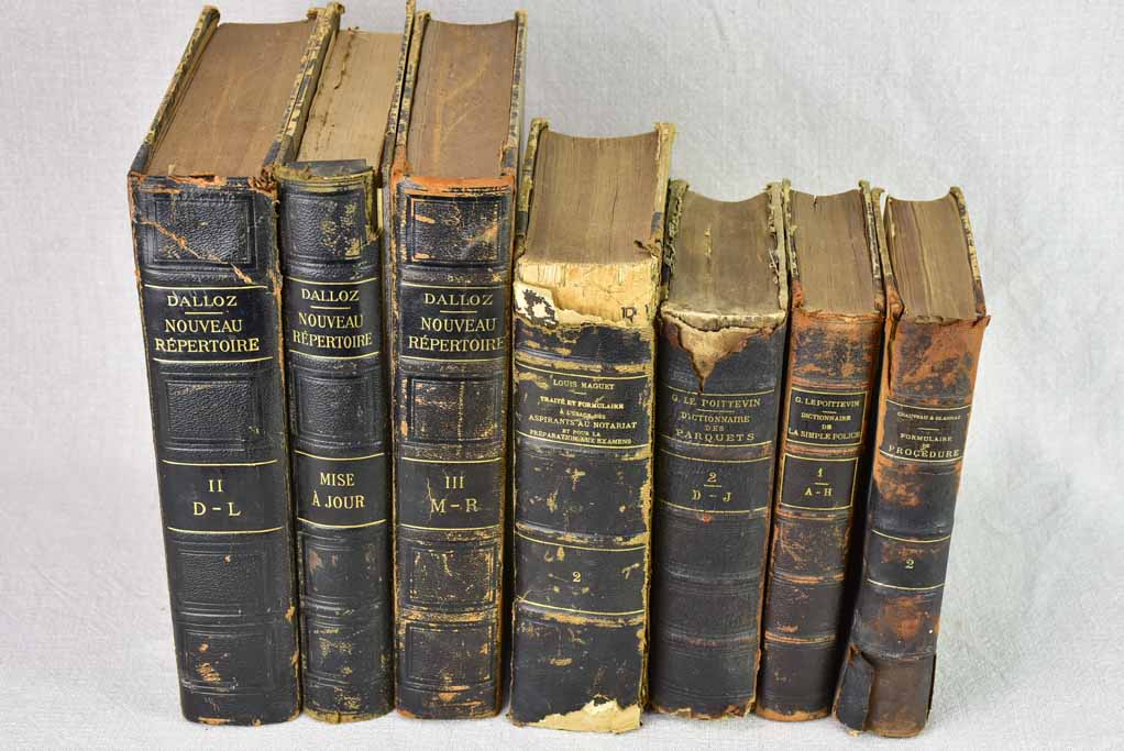 Collection of 7 French books from the early - mid-20th century